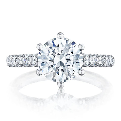 Tacori Platinum Six-pronged Diamond Engagement Ring HT254625RD8