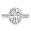 Tacori Platinum Oval Bloom Engagement Ring HT254725OV9X7