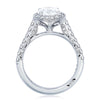 Tacori Platinum Oval Bloom Engagement Ring HT254725OV9X7