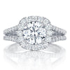 Tacori Round with Cushion Bloom Engagement Ring HT2548CU7