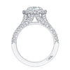 Tacori Petite Crescent Platinum Diamond Engagement Ring HT2551RD7