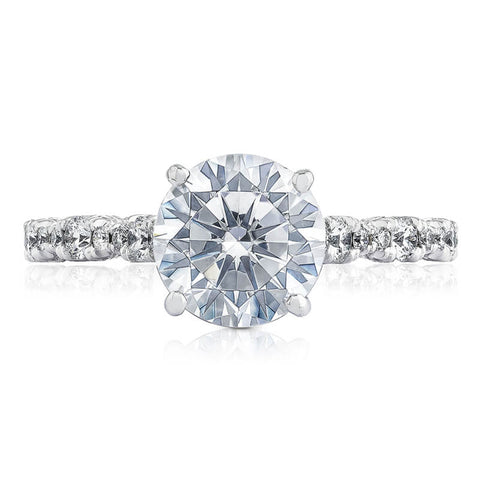 Tacori Platinum 1/2 Way Round Solitaire Engagement Ring HT2558RD7