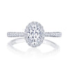 Tacori Petite Crescent Oval Center Diamond Engagement Ring HT2571OV75X55