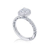 Tacori 18K White Gold Oval Bloom Engagement Ring HT2572OV75X55W