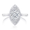 Tacori Round Marquise Bloom Engagement Ring HT2575RDMQ65
