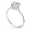 Tacori 18K White Gold 1/2 Way Round Solitaire Engagement Ring HT2581RD8
