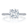 Tacori 18K White Gold 1/2 Way Round Solitaire Engagement Ring HT2581RD8