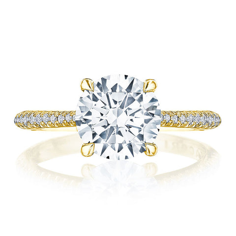 Tacori 18K Yellow Gold 1/2 Way Round Solitaire Engagement Ring HT2581RD65Y