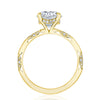 Tacori 18K Yellow Gold 1/2 Way Round Solitaire Engagement Ring HT2582RD75Y
