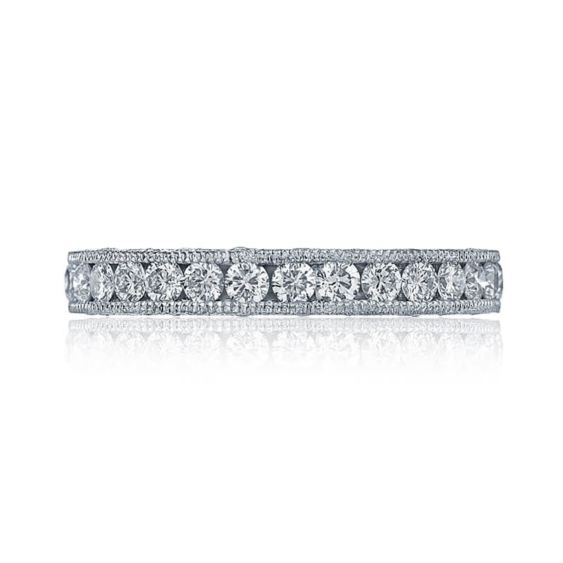 HauteCarat Emerald Cut Lab Created Diamond Eternity Band