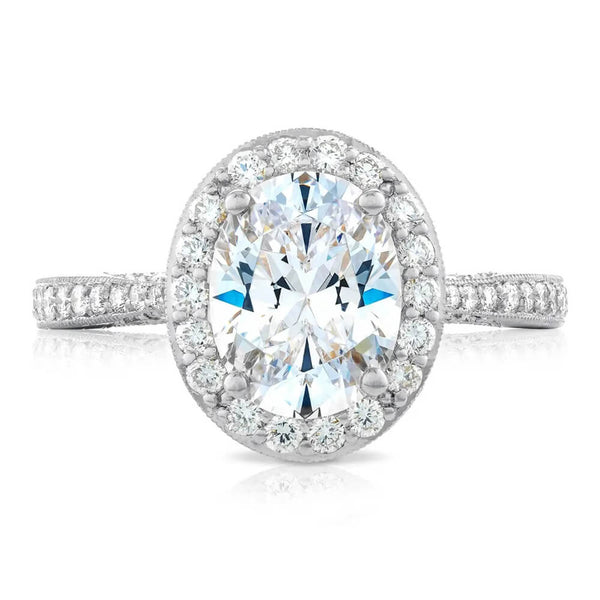 Tacori RoyalT 3/4 Way Oval Bloom Engagement Ring HT2652OV9X7