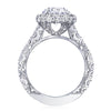 Tacori RoyalT Platinum Round Bloom Engagement Ring HT2653RD85