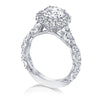 Tacori RoyalT Platinum Round Bloom Engagement Ring HT2653RD85