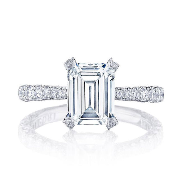 Tacori RoyalT Emerald Solitaire Engagement Ring HT2663EC85X65