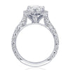 Tacori RoyalT Platinum 3/4 Way Pear Bloom Engagement Ring HT2670PS12X75