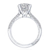 Tacori Platinum 1/2 Way Oval Solitaire Engagement Ring HT2673OV9X7