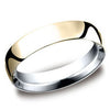 Benchmark 14k Yellow Gold and Argentium Silver Wedding Band IBCF15514KYSV