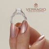 Verragio Princess Center Pave-set Twisted Band Engagement Ring INSIGNIA-7060