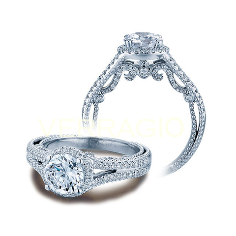 Verragio Halo Round Center Diamond Engagement Ring INSIGNIA-7062R