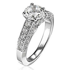 Scott Kay Radiance Platinum Round Center Engagement Ring M1118R310