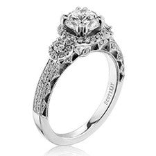 Scott Kay Heaven's Gates Round Center Engagement Ring M1828R310