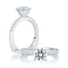 A.JAFFE Timeless Classic Shared Prong Engagement Ring MES078/40