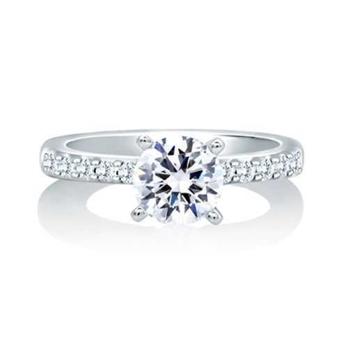 A.JAFFE Timeless Classic Shared Prong Engagement Ring MES078/40