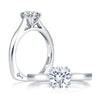 A.JAFFE Classic Double Prong Solitaire Engagement Ring MES166