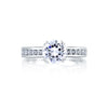 A.JAFFE Classic Channel Set Cathedral Engagement Ring MES174 / 49