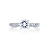 A.JAFFE Classic French Pav̩ Top & Profile Ring MES307 / 147