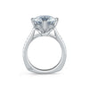A.JAFFE Round Statement Engagement Ring MES421