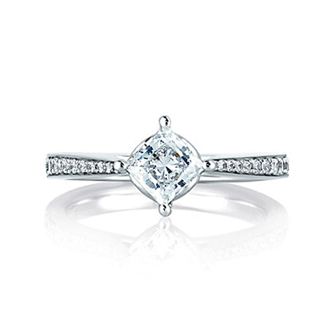 A.JAFFE 18K White Gold Diamond Engagement Ring MES430/82