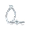 A.JAFFE 18K White Gold Diamond Engagement Ring MES430/82