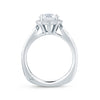 A.JAFFE Platinum Deco Floral Halo Engagement Ring MES645/169