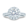 A.JAFFE Classic Round Diamond Center Halo Engagement Ring MES691/246