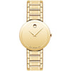 Movado Sapphire 28mm Yellow Gold Mirror Dial PVD Women's Watch 0607549