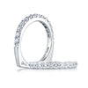 A.JAFFE Halfway Shared Prong Diamond Wedding Band MRS168/21