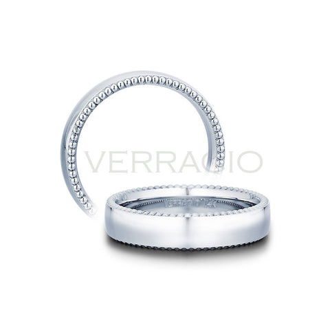 Verragio 14K White Gold Men's Wedding Band MV-5N02