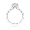 Tacori Round with Cushion Bloom Engagement Ring P103CU65FW