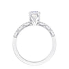 Tacori Oval 14K White Gold Solitaire Engagement Ring P104OV7X5FW