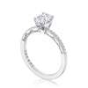 Tacori Oval 14K White Gold Solitaire Engagement Ring P104OV7X5FW