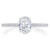 Tacori 14K White Gold Oval Solitaire Engagement Ring P104OV75X55FW