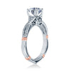 Verragio 18K White Gold Round Center Diamond Engagement Ring Parisian-105