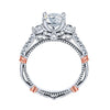 Verragio 14K White Gold Three-Stone Engagement Ring PARISIAN-124R