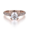 Michael M STELLA 18K White Gold Engagement Ring R655S-1