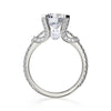 Michael M Europa 18K White Gold Diamond Engagement Ring R674-2