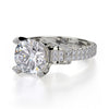 Michael M Europa 18K White Gold Diamond Engagement Ring R674-2