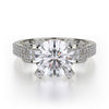 Michael M Europa 18K White Gold Diamond Engagement Ring R674-2
