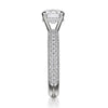 Michael M Crown 18K White Gold Diamond Engagement Ring R699-3