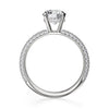 Michael M Crown 18K White Gold Diamond Engagement Ring R699-3